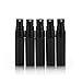 Elfenstall- Cool Black 25pcs 5ml 1/6OZ Atomizer Empty Matte Plastic Fine Mist Spray bottle Refillable Fragrance Perfume Scent Sample Bottle for Travel Party Makeup Tool