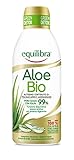 Equilibra Integratori Alimentari, Aloe Bio, Integratore Aloe Vera Puro Succo con Polpa 99%, Aloin Free, 100% Filiera Italiana Biologica, Vegan, Naturalmente Privo di Lattosio, Senza Glutine, 750 ml