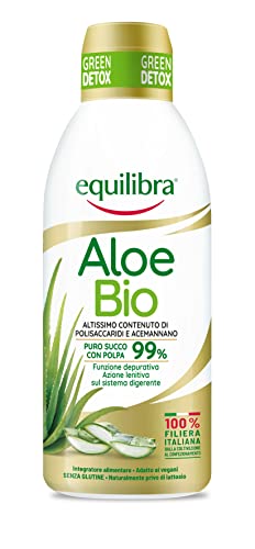 Equilibra Integratori Alimentari, Aloe Bio, Integratore Aloe Vera Puro Succo