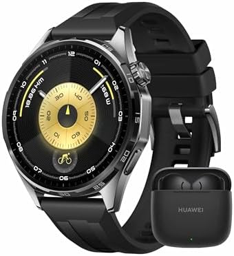 HUAWEI Watch GT 6 46mm Black GPS Smartwatch + FreeBuds SE 3 Black...