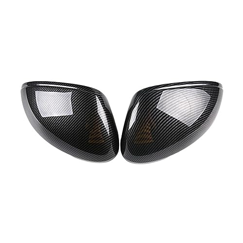 hA~[Jo[ For Porsche For Macan 2011-2021 2 For Pcs Side Rear View Mirror Cover Trim Carbon Fiber Side Wing Mirror Caps