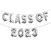 Class of 2023 Balloons Banner Graduation Party Decoration Supplies - Congrats Grad 16inch Letter Number Foil Balloon for Congrats Graduation Party Decorations Suppliesâ€¦ (Class of 2023 Silver)