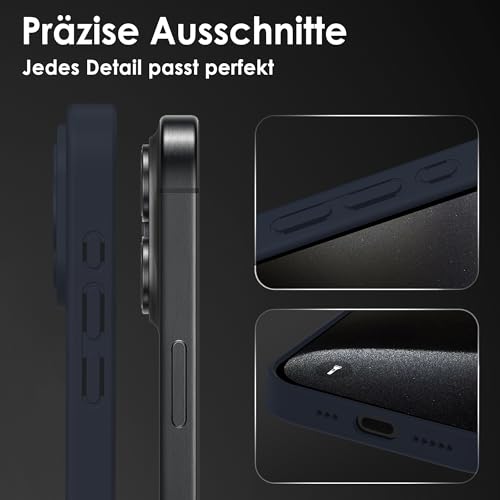 Mootobo for iPhone 15 Pro Case 6.1-Inch, Matte Shockproof Bumper Phone Cover - Image 4
