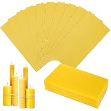 LDHHYH 30PCS Beeswax Sheets, Bee Wax Foundation for Bee Frames, Beehive Wax Foundation Sheets for Beekeeping Hive Frames & Candle Making Supplies - 7.6 x 16.3 Inch