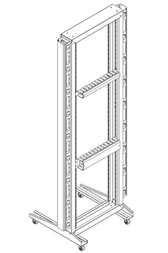 RAISING ELECTRONICS 42 U Vertical Steel Cable Manager for Servers Racks Cabinets one Piece