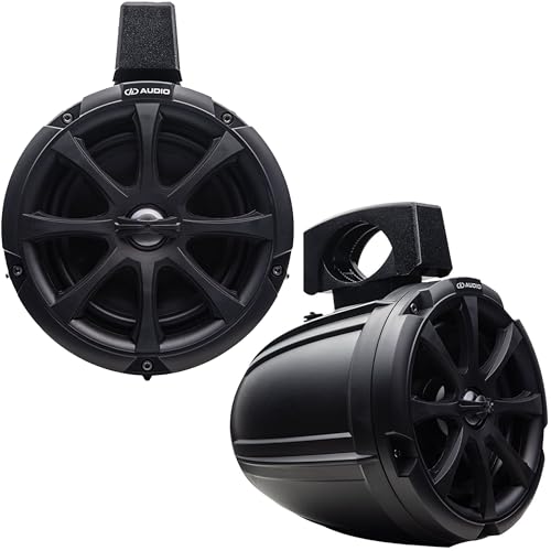 Image of DD Audio MC-106B 6.5 inch Marine Boat UTV RGB LED's Tower Speakers