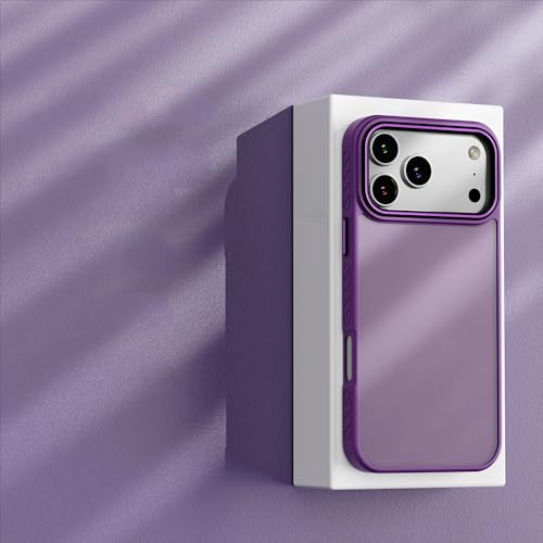 Coque iPhone 15 Pro Transparente Violette, évitez les bris d'écran