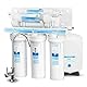 Geekpure 6-stufiges Umkehrosmose-Trinkwasser Filtersystem mit Alkalischem pH+ Remineralisierungs Filter-75 GPD