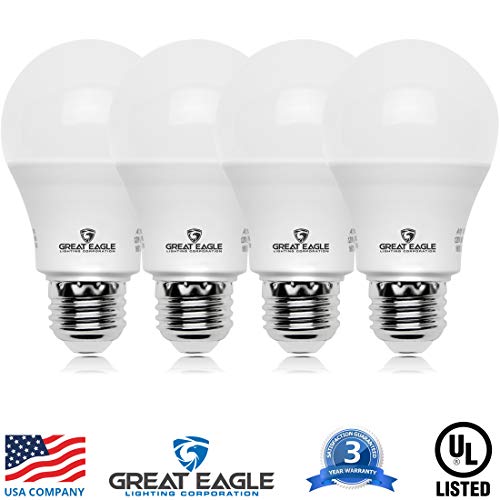 Great Eagle A19 Led Bulbs 75 Watt Equivalent - UL Listed - 5000K Daylight 75 Watt Led Light Bulbs - Non Dimmable - Standard Replacement (4 Pack) by Great Eagle Lighting Corporation - Image 2