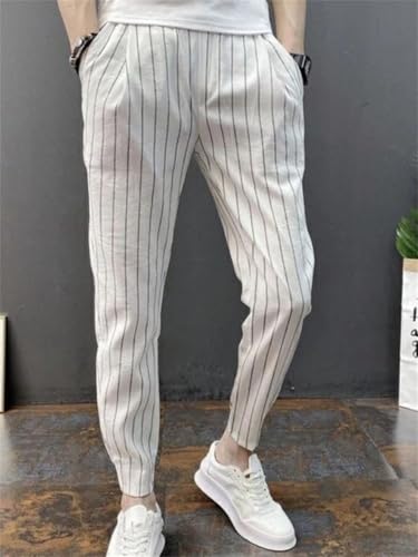 Men's Trousers Pocket Streetwear Big Size Vintage Cotton Slacks Spandex Casual Pants2