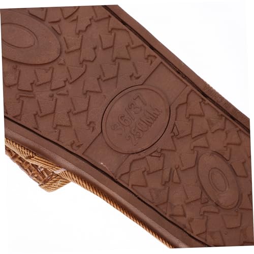 LIFKOME Rattan Woven Slippers for Couples Summer Cool Sandals Comfortable Home Shoes Lightweight Breathable Design for Indoor and Outdoor Use2