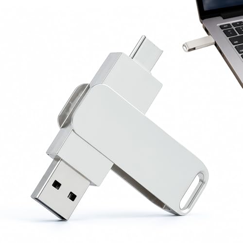 Memoria USB Dual 512GB USB 3.0 - Transferencia Rápida de Datos Entre Dispositivos - Almacenamiento Versátil para Música, Fotos y Archivos Digitales