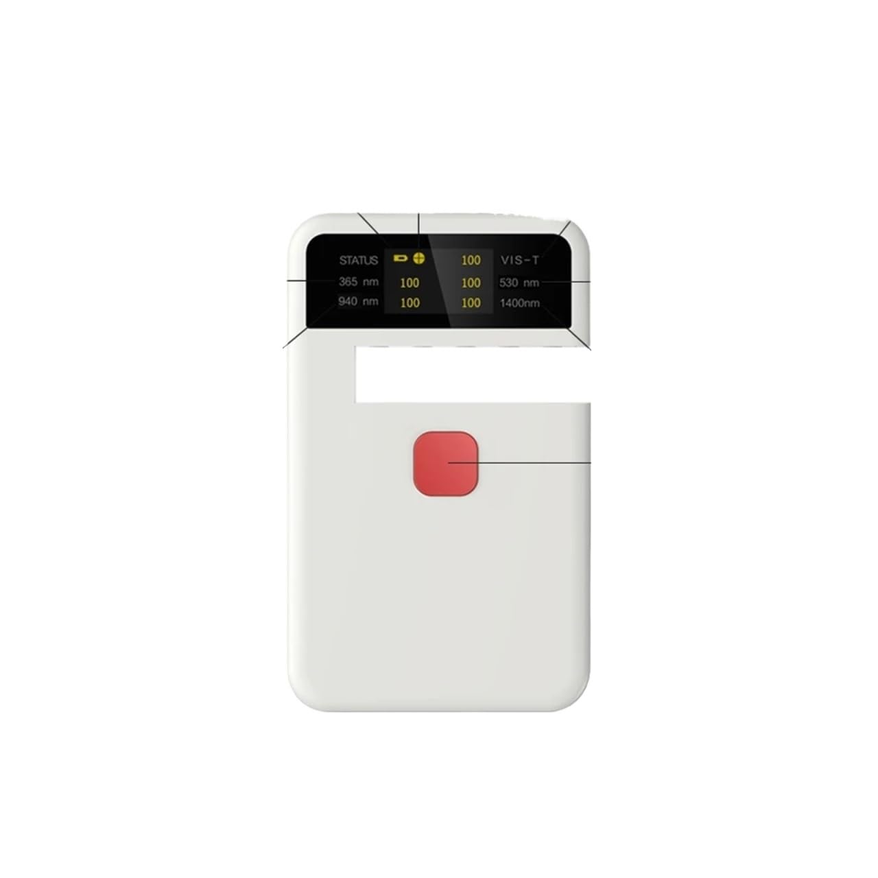 Tint Meter, Portable Transmittance Tester,UV,VL,IR SES Transmission Meter,Test Accuracy±2%,for Solar Film,Agricultural Film,Window(25)