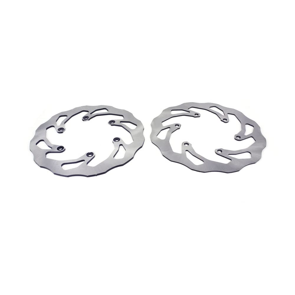 WOLWES Moto Disco de Freno Rotor De Disco De Freno Ondulado Delantero Y Trasero De Motocicleta para Yamaha WR125 WR250 YZ125 YZ250 YZ WR 250F 450F 426F YZ250X YZ250FX Disco De Freno