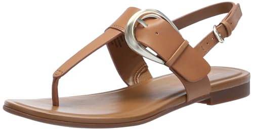 Naturalizer Womens Taylor T-Strap Slingback Flat Sandal