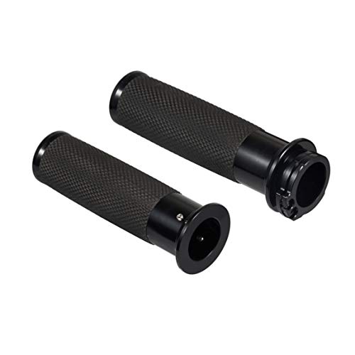 PBYMT Black 1" 25mm Hand Grips Handlebar Handgrips Compatible for Harley Honda Yamaha Suzuki Kawasaki