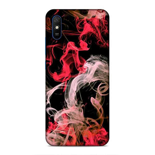 Image of Printed Mobile Back Hard Case Cover for Xiaomi Redmi 9A / Xiaomi Redmi 9i | Smoke, Colourful Smoke, Red, White-2201