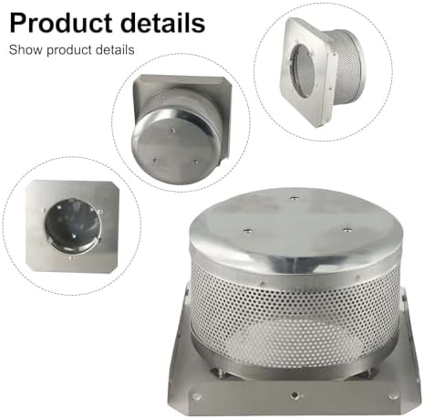 Stainless Steel 4-Sided Pyramid Patio Heater Emitter Screen and Base Replacement for Glass Tube Propane Heaters, 7in Diameter x 5.2in Height, Compatible with Most Brands(7cm) - 2
