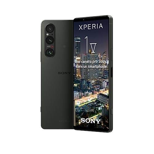 Sony Xperia 1 V - Smartphone Android, Téléphone Portable - Ecran 6.5 Pouces 21:9 CinemaWide 4K HDR OLED - Taux de rafraichissement de 120Hz - Triple caméra - 256Go...
