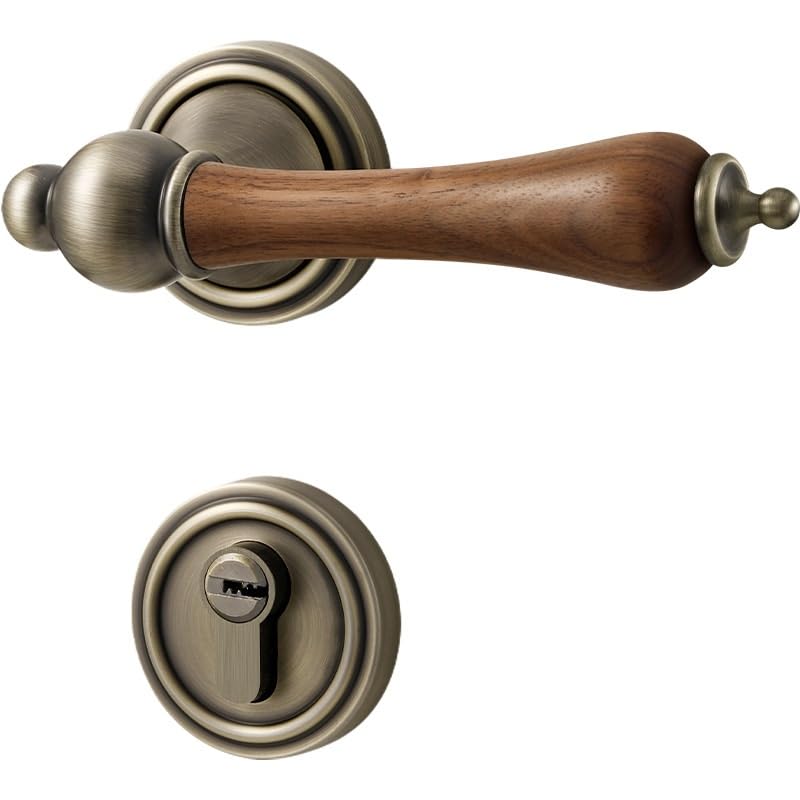 Poignées de porte intérieures magnétiques serrure de porte salle de bain zinc