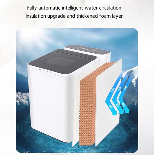 Fabricadora de hielo portátil capacidad 1.5L azul miniatura 3
