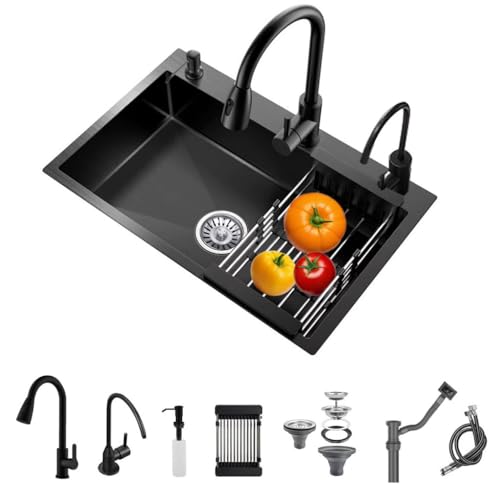 Drop In Kitchen Sink,Stainless Steel Single Bowl Sink
