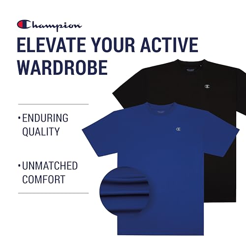 Champion T Shirts for Men Big and Tall - 2 Pack Performance Moisture Wicking Tee - image 5