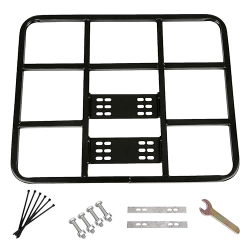 Rack De Carga - Soporte De Carga Trasero De Metal | Estante Trasero De Vehículo Eléctrico De Alta Resistencia | Soporte De Equipo De Bicicleta | Poder De Caja Para Llevar | Rack Pesado Para V