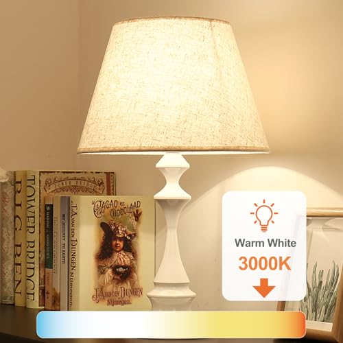 Image of TJOY 24 Pack A19 LED Light Bulbs Warm White 3000K, 60 Watt Equivalent, Efficient 9W, E26 Standard Base, Non Dimmable Energy Saving Warm Light Lamp Bulb, 800LM, 120V, for Home, Bedroom, Living Room