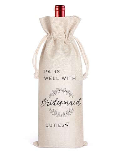 Bolsa de vino de boda para solucionar los regalos del cortejo nupcial