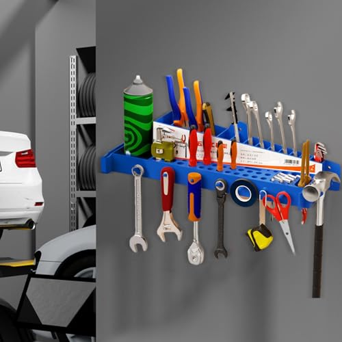 Organisateur de stockage d'outils de garage mural en acier suspendu pour rangement