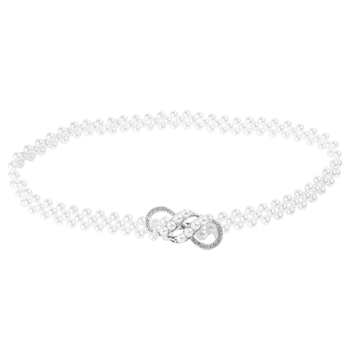Holibanna Pearl Rhinestone Waist Chain Lightweight Alloy Waist Belt for Women Party Travel Beach Dance Decorative Dress Accessory