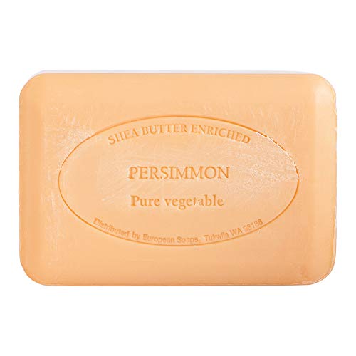 Image of Pre de Provence Artisanal Soap Bar, Enriched with Organic Shea Butter, Natural French Skincare, Quad Milled for Rich Smooth Lather, 8.8 Ounce, Persimmon