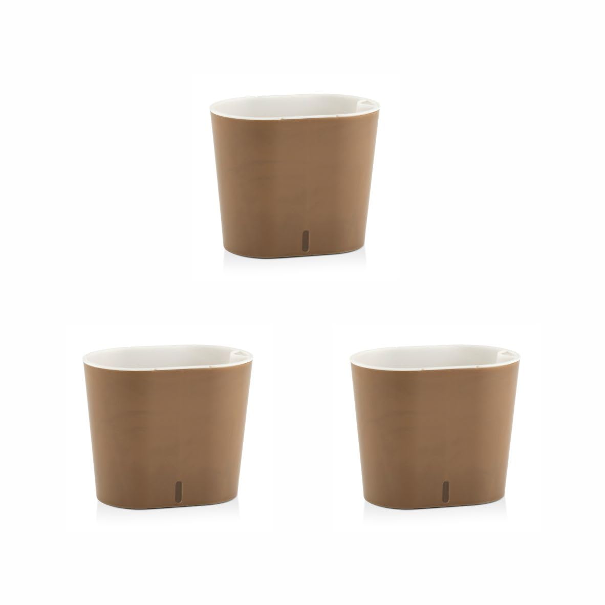 GARDENCIA Gardening Flower Pots with Self-Watering System/Round Plant Pot for Home,Office,Restaurants. Cavender Pot (Brown) (B0CBFNL1HY) Amazon Price History, Amazon Price Tracker
