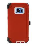 WallSkiN Case for Galaxy S7 Edge (5.5") Heavy Duty Full Body Military Grade Drop Protection Carrying