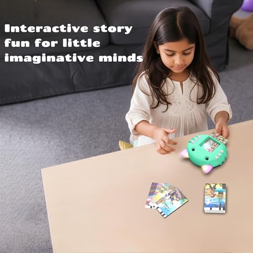 Image of Story Kitty - Storytelling Flash Card Toy for Babies, Toddlers & Kids (Green)