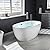 WOODBRIDGE 59" Acrylic Freestanding Bathtub Contemporary Soaking Tub with Oil Rubbed Bronze Overflow and Drain,White