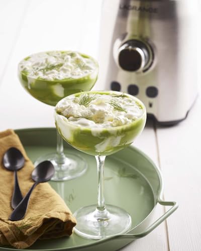 LAGRANGE, Blender Inox, 1200 W, 2 L, Bol en verre thermoresistant, 6 lames en inox, Molette de réglage de la vitesse, 3 programmes, 609021