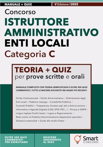 Concorso Istruttore Amministrativo Enti Locali - Categoria C: Man...
