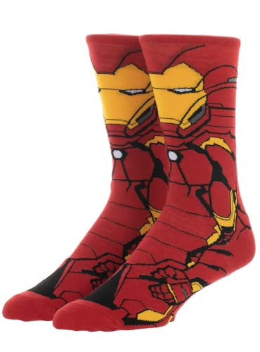Fun Novelty - Calcetines de diseño de superhéroe, talla 3-7, Iron Man, Taille unique