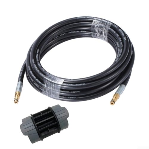 ZAMETTER Staubsaugerschläuche K2-K7 Serie Messing Gummi Konstruktion Home Bodenreinigung Staubsauger Aufsatz-Set Bodenstaubsauger Schlauch-Set Hochdruckreiniger Schlauchverbinder (10 m)