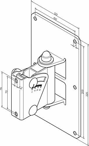 K&M 24481-000-55 König & Meyer 24481.000.55 Speaker Wall Mount | Surround Sound Wireless Home Theater thumb #1