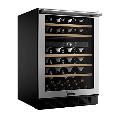 Adega Brastemp Gourmand Dual Zone 51 Garrafas Inox Bzb51 220v