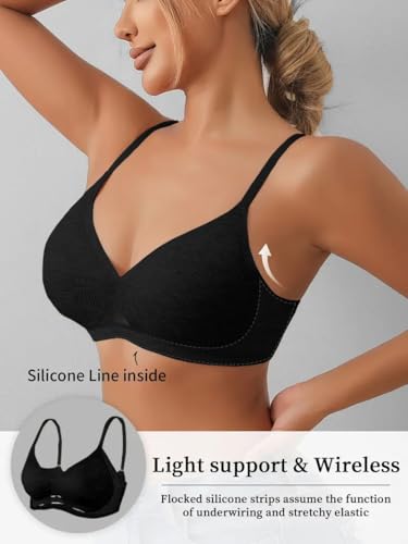 Image of Celary Woman's Bra|| Lightly Padded Wirefree Bra|| with Removable Pad ||Smooth and Soft Cotton Blend Seamless Design||Ultra Lightweight