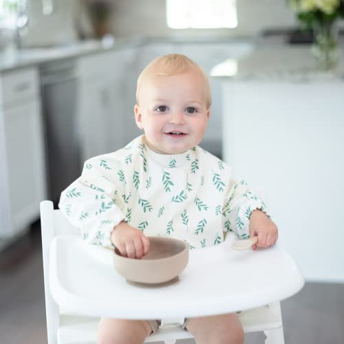 Little Keegs Long Sleeve Baby Bibs - Toddler Art Smock Feeding Baby Apron Eating Shirt Waterproof Wearable Full Sleeved Bib2