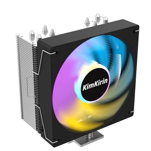 Image of KIMKIRIN CPU Air Cooler with 4X 6mm Copper Heat Pipes, 120mm Fan for Intel LGA 1851, 1700, 1200 and AM4, AM5 CPU Socket
