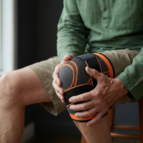 Image of Adjustable Knee Support with Compression & Stabilizing Wrap Straps | Compression Knee Supporter & Cap with Wrap Straps & Patella Support | Breathable 2 In 1 Knee & Patella Sleeve for Gym, Sports, Running, Walking & Daily Use for Men & Women (Universal Size (Single))