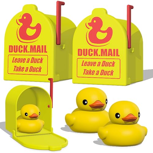 Maiguinzaa 2PCS Cruise Duck Mailbox, Magnetic Wall Mount for Cruise Ship Cabin Door, Cute Decor & Interactive Toy for Duck Hunting Game, Gift for Cruise Lovers (Yellow)