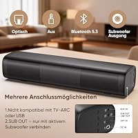 Saiyin 11,7-Zoll Soundbar für TV Geräte, kompakt und leistungsstark – Ansicht 2