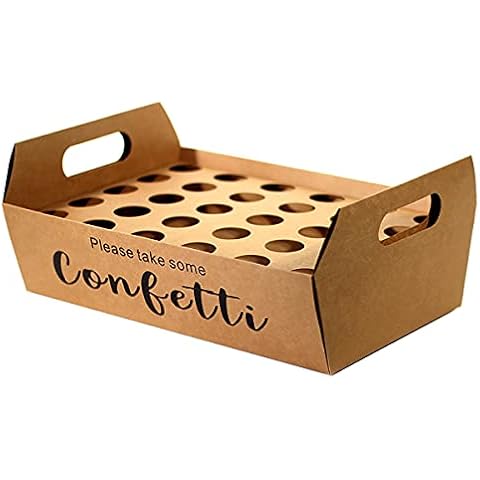 ECYC Soporte de Cono de Confeti de Boda, Bandeja de Soporte de Cono de Confeti para decoración de Boda Conos de Confeti Personalizados Cover